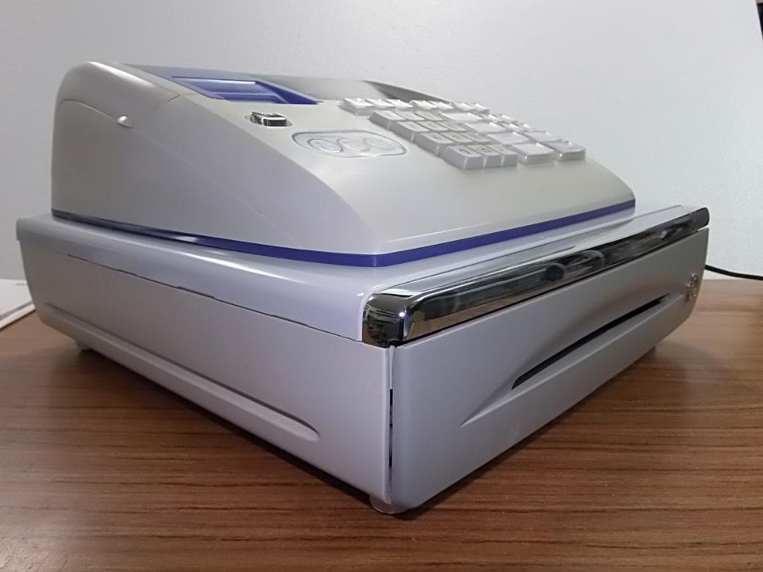 青1226簡単レジ58㍉感熱紙　ガチャレジ　カシオTE-M80レジスター4部門