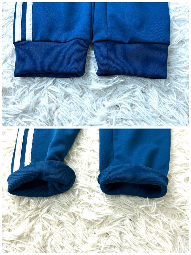 M　アディダス トラックジャケット セットアップ 上下 ジャージ ネイビー 紺