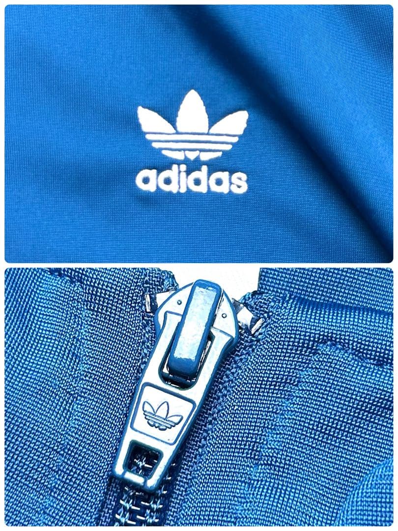 M　アディダス トラックジャケット セットアップ 上下 ジャージ ネイビー 紺