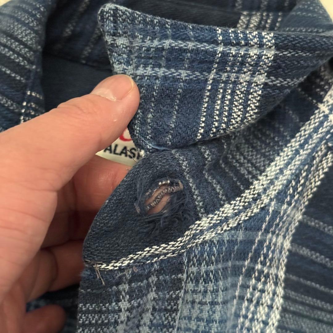 好配色！90'sUSA製【リーバイス】アラスカシャツ　ヘビネル　コットン