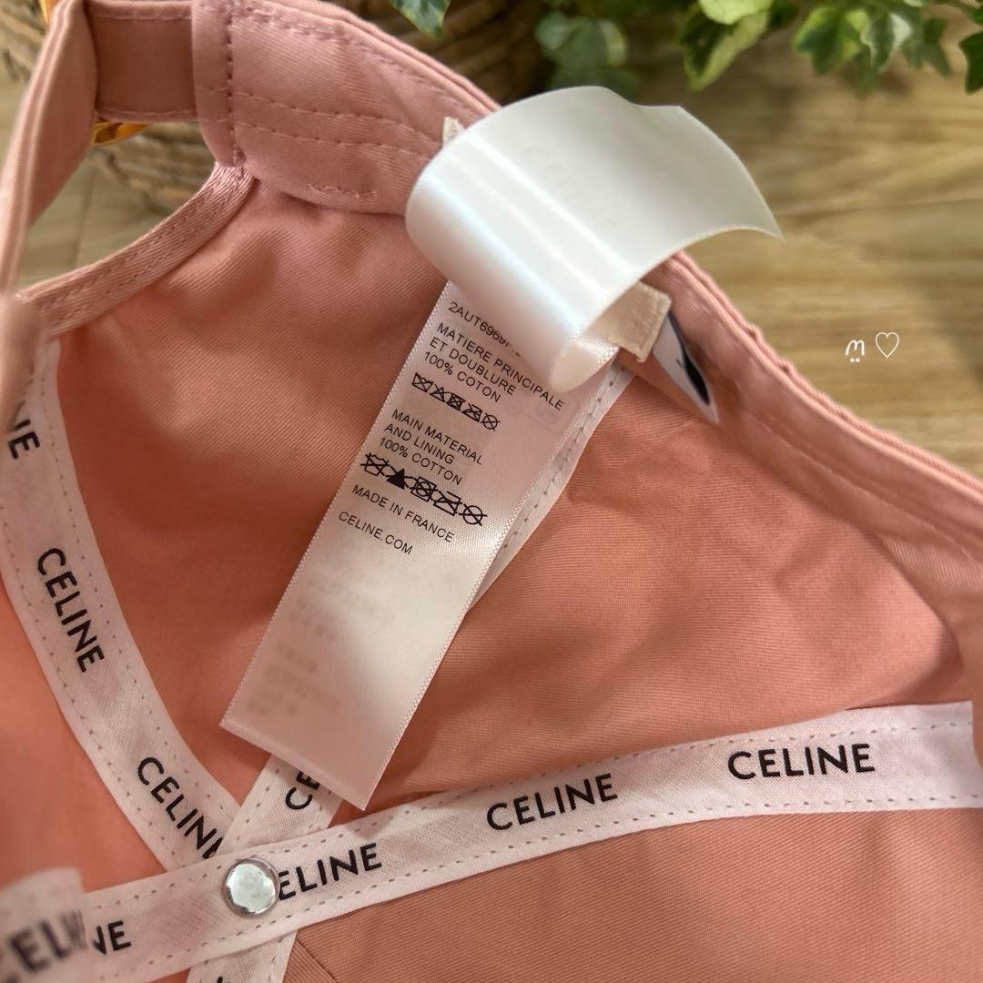CELINE　セリーヌ トリオンフベースボールキャップ　L　ヴィンテージピンク