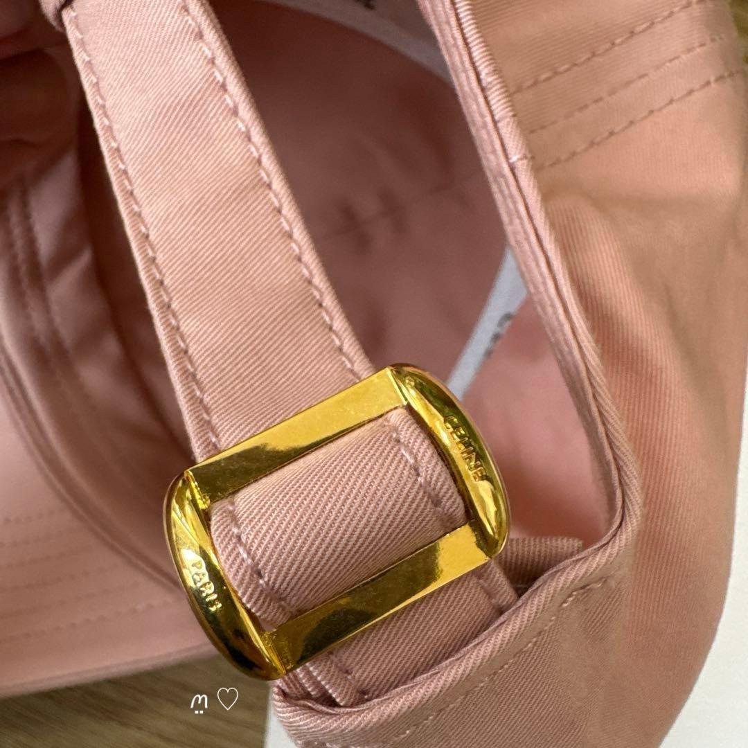 CELINE　セリーヌ トリオンフベースボールキャップ　L　ヴィンテージピンク