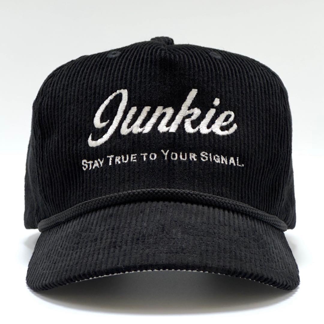 【コーデュロイ】Junkie トラッカーキャップ ブラック