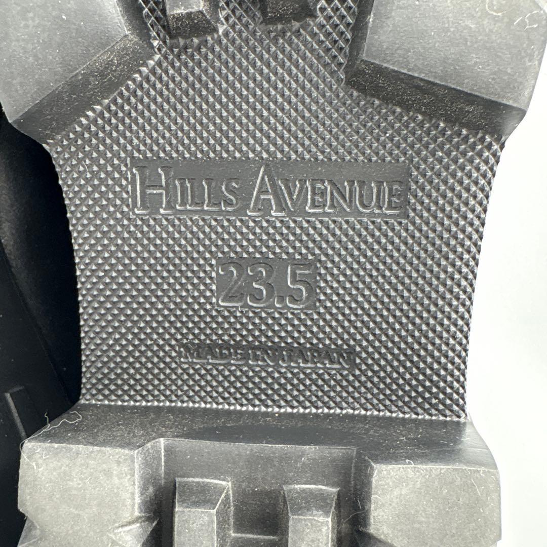 【未使用級】ヒルズアベニュー 厚底ローファー ムートン ボア チェーン 23.5