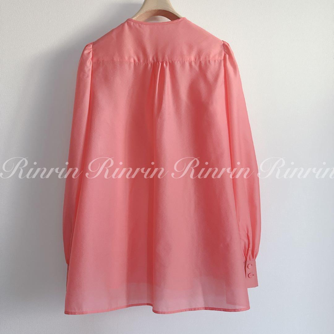 【美品】ANAYI シアーオーガンジーボウタイ ブラウス 38