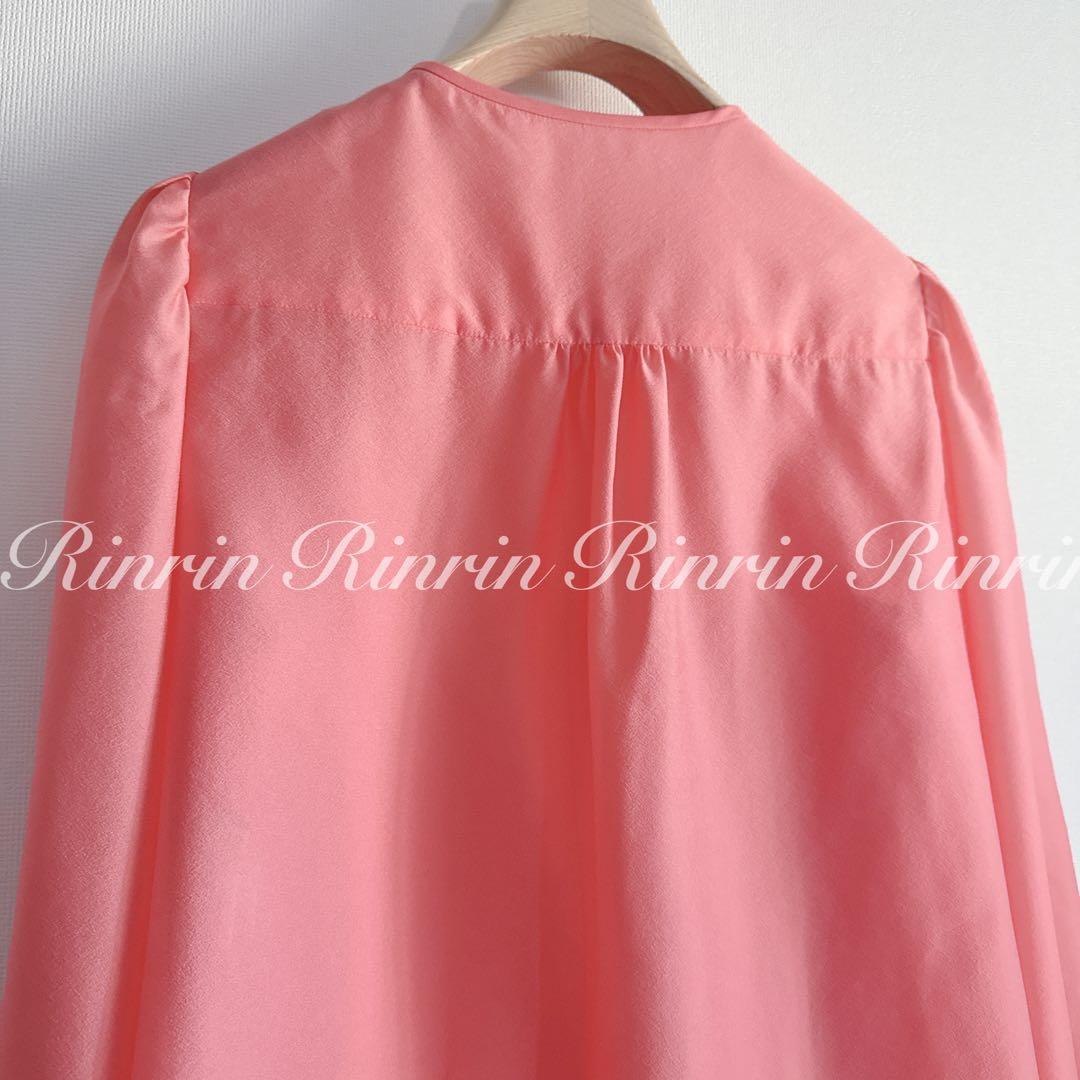 【美品】ANAYI シアーオーガンジーボウタイ ブラウス 38