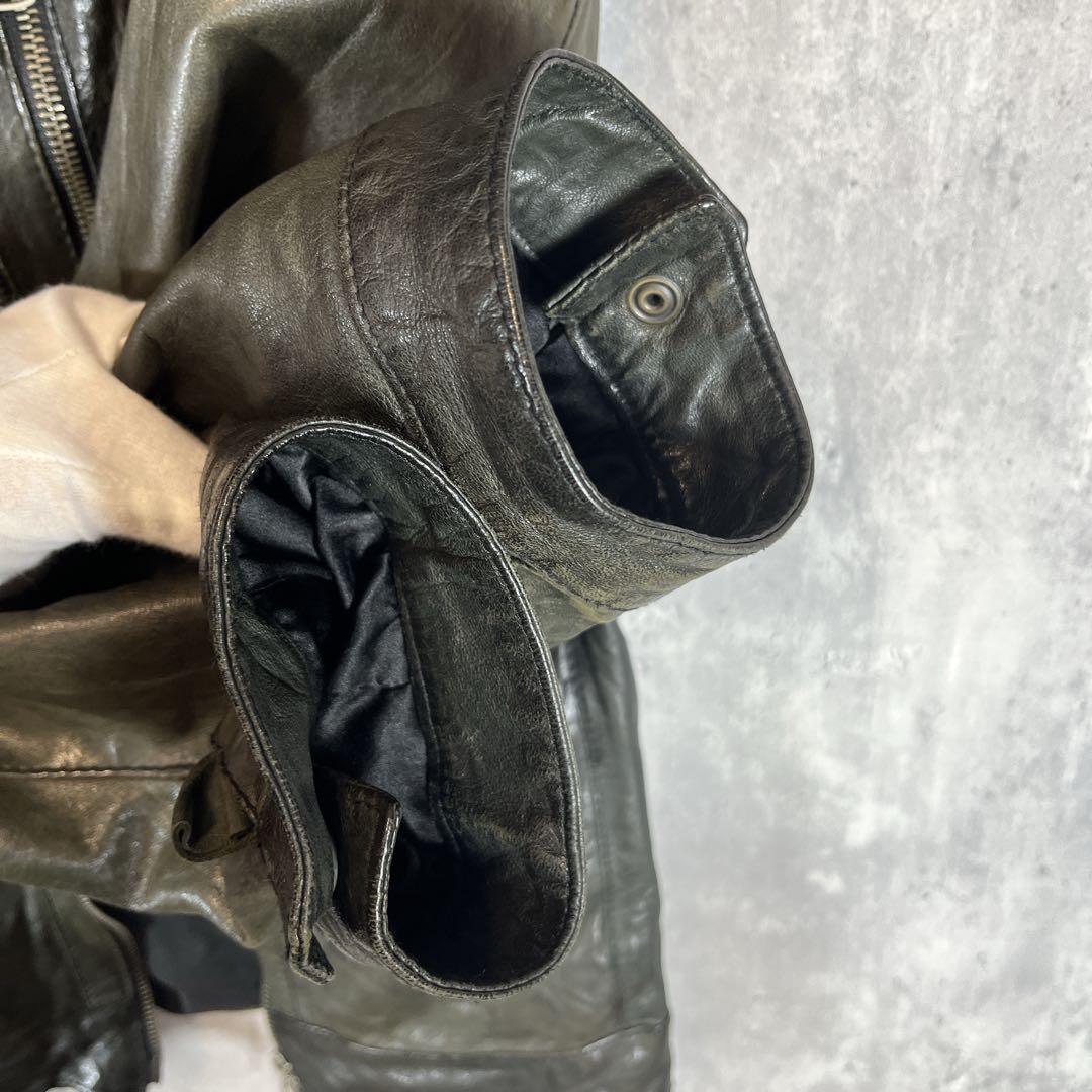 GIORGIO BRATO ジョルジオブラット ラムレザージャケット44シングル