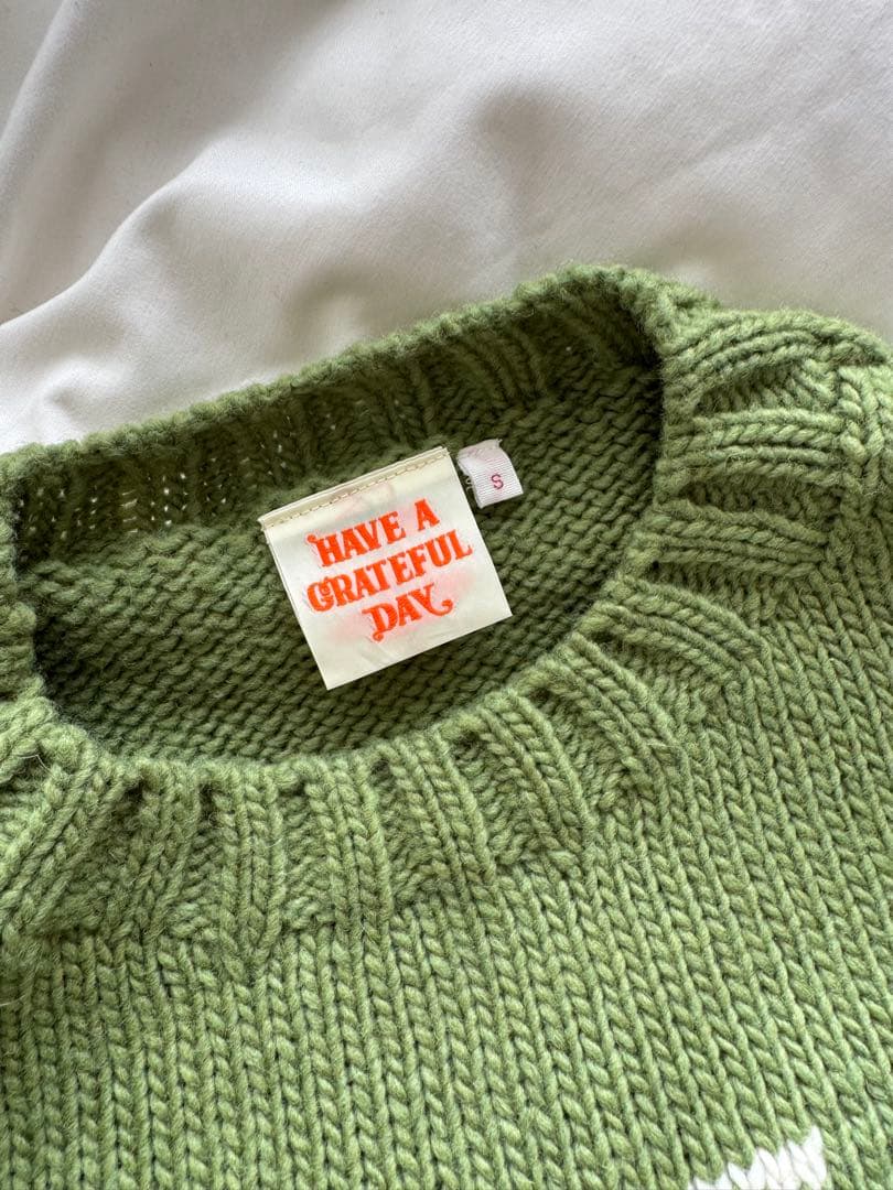Have A Grateful Day ニットセーター Sサイズ　green