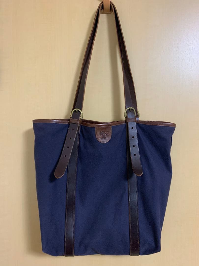 【IL BISONTE】トートバッグ／キャンバス／パープル系／イルビゾンテ