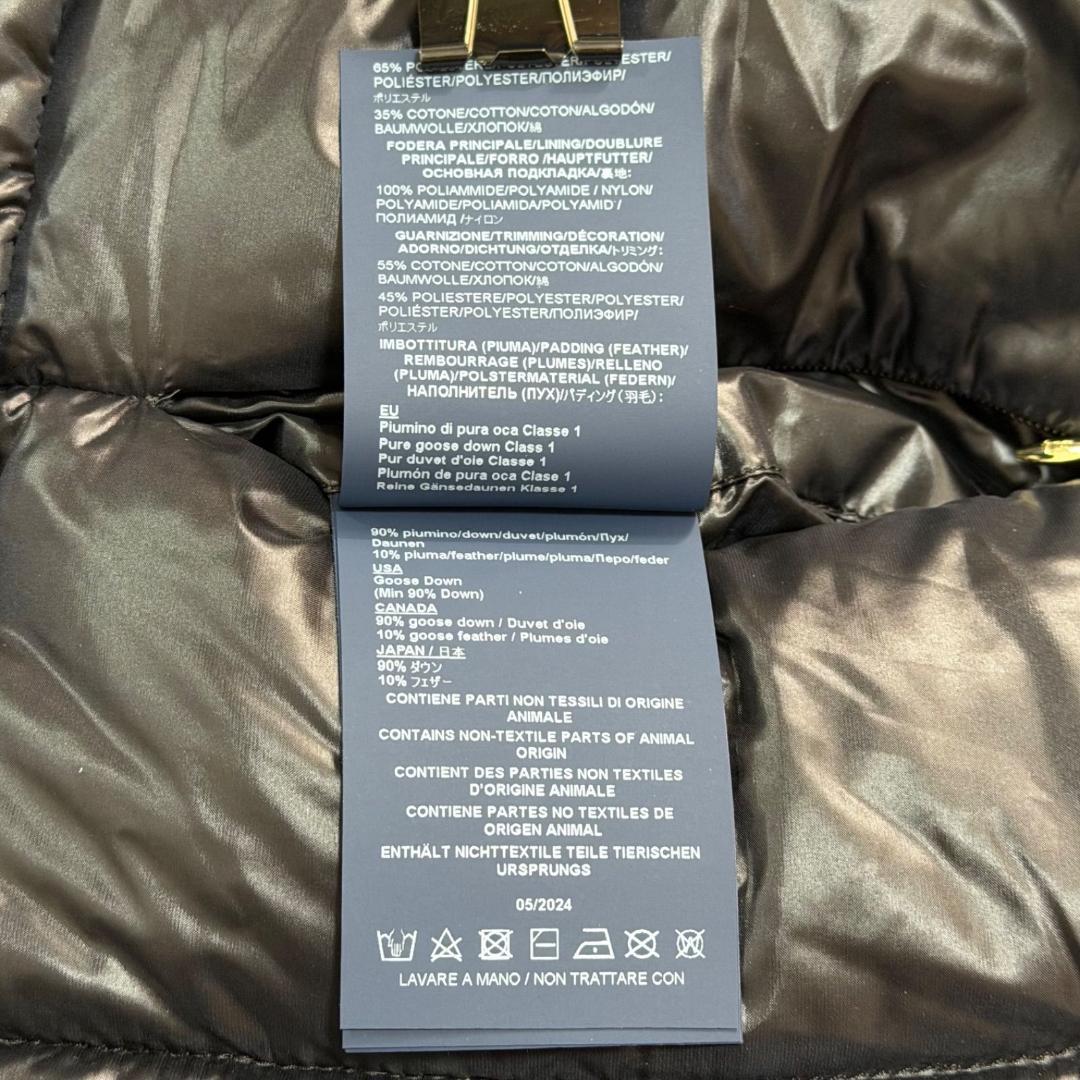 17530✨ヘルノ モノグラム ウルトラライトダウンジャケット 38 ブラック