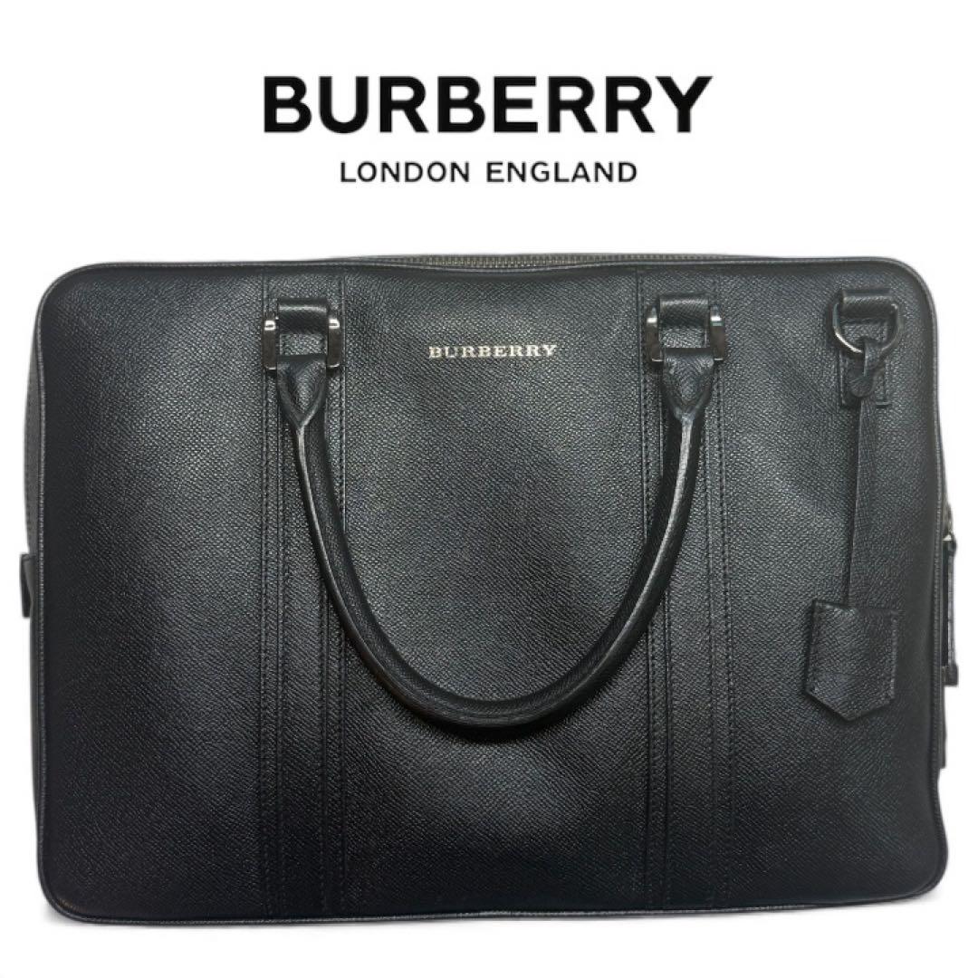 ✨️高級✨️A4 BURBERRY ビジネスバッグ 2way サフィアーノ レザー