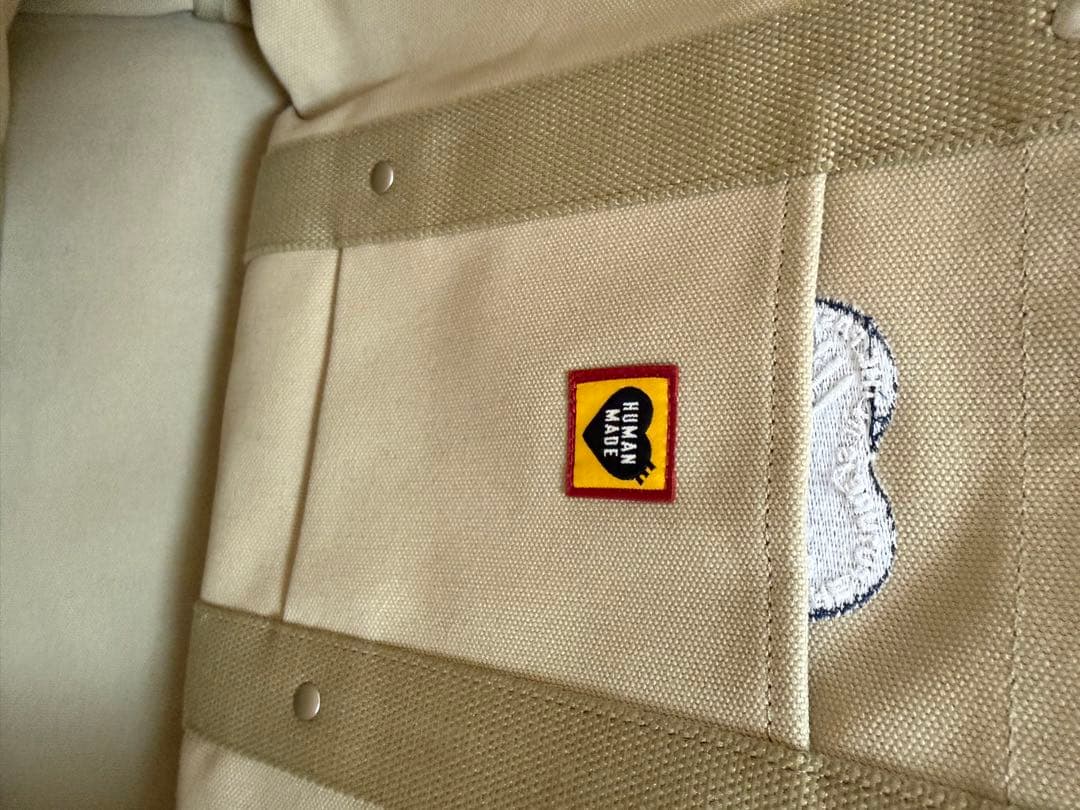 バッグ 2025AW HUMAN MADE TOTE BAG BEIGE