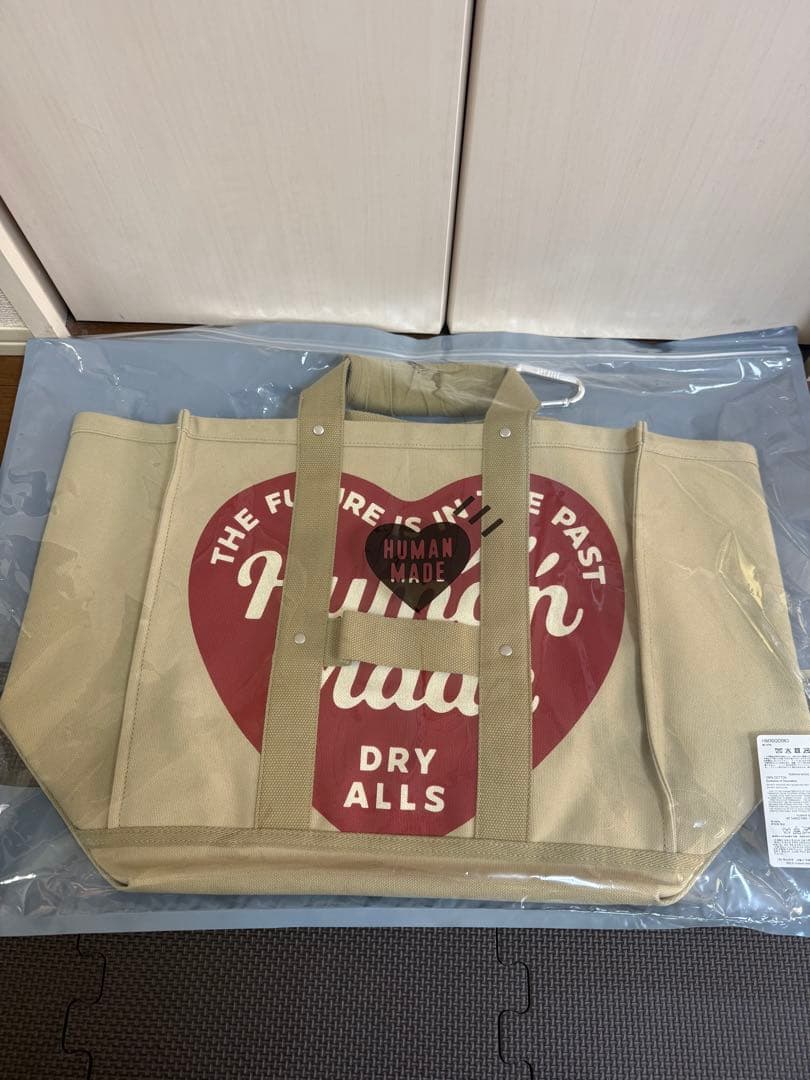 バッグ 2025AW HUMAN MADE TOTE BAG BEIGE