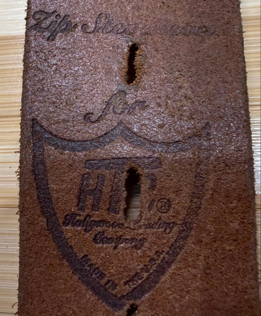 ⭐️HTC⭐️オーバーレイスティングレイベルト⭐️ブラウンレザー⭐️ブルークリア石⭐️32