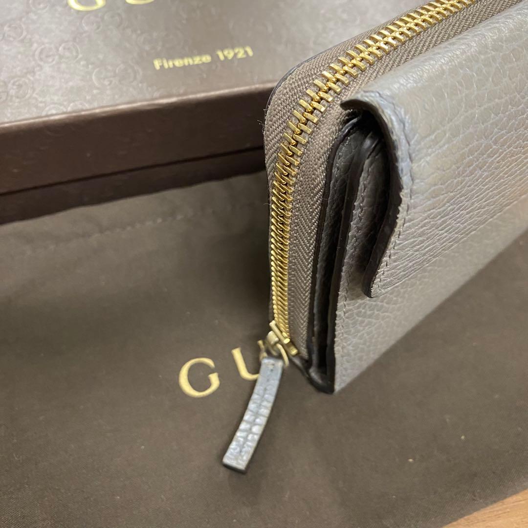 新品同様‼️グッチ　GUCCI 財布　長財布　ラウンドファスナー