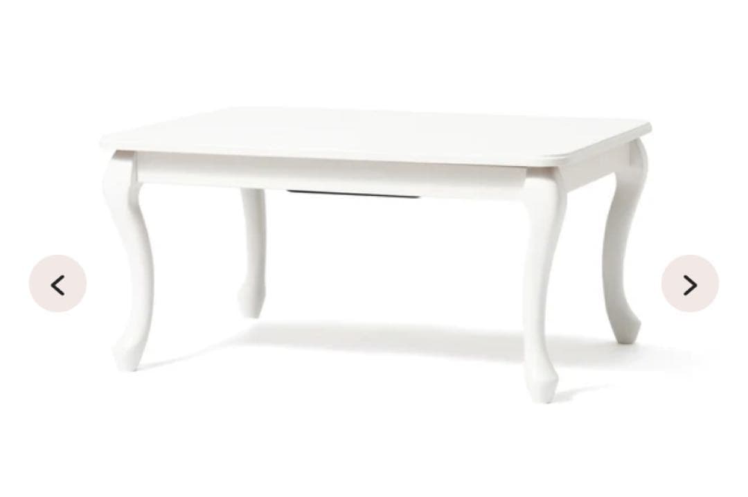 Francfranc シャトン こたつテーブル S ホワイト 800×600