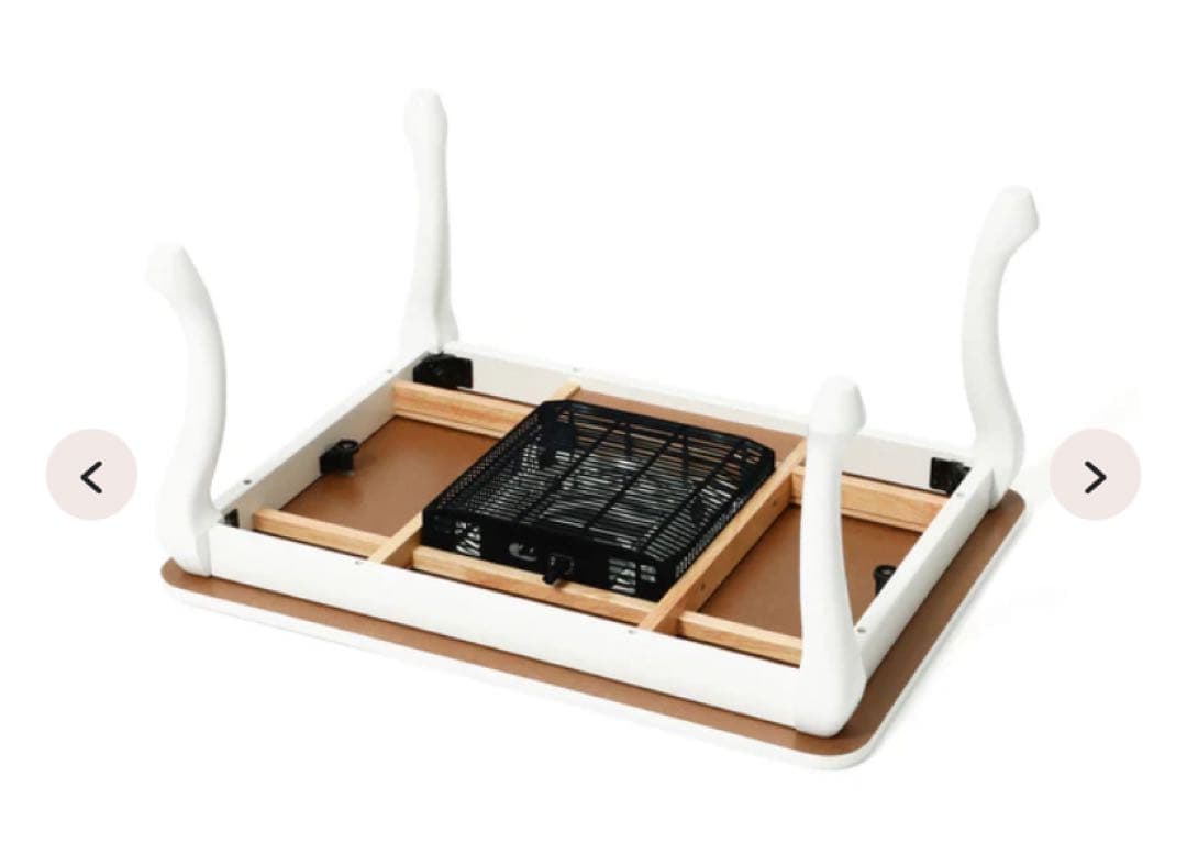 Francfranc シャトン こたつテーブル S ホワイト 800×600