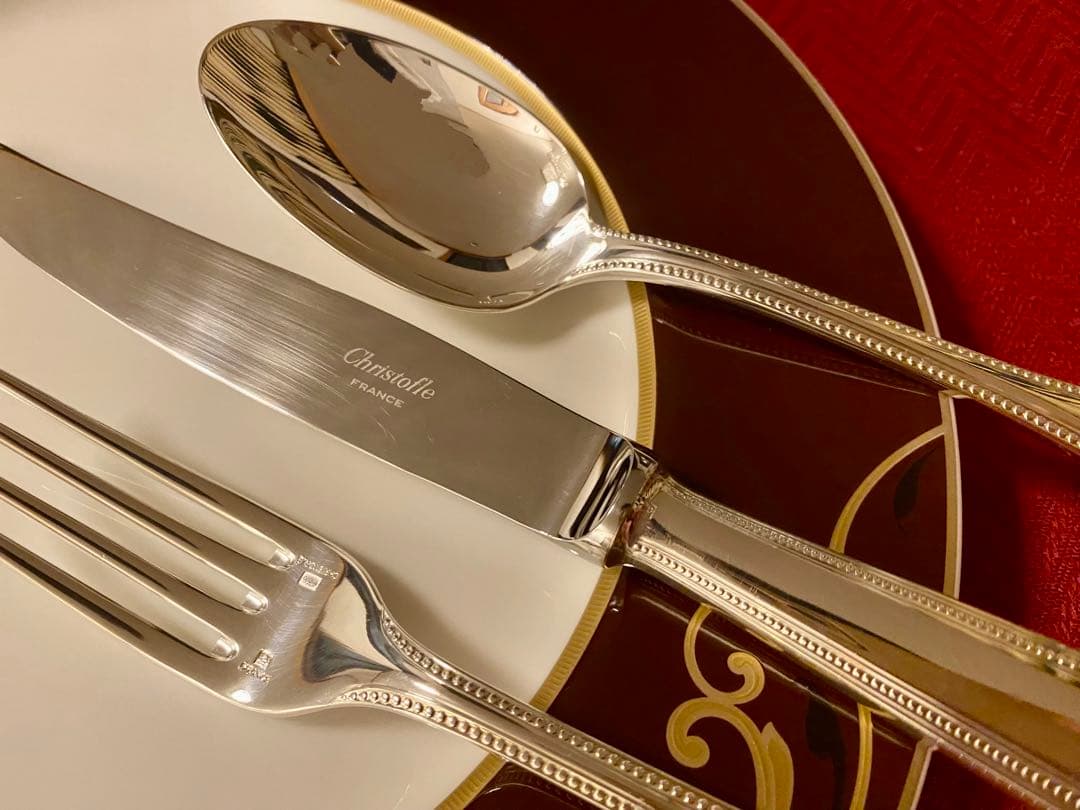 【やっちゃんさま専用商品】クリストフル パール カトラリーセット