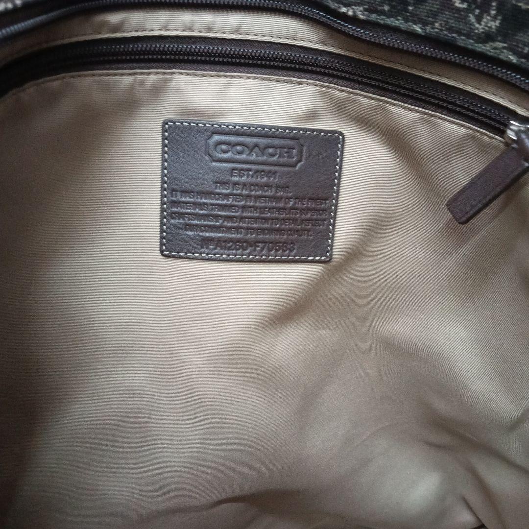 COACH ロゴプリント キャンバス　トートバッグ 　カモフラ　迷彩　希少