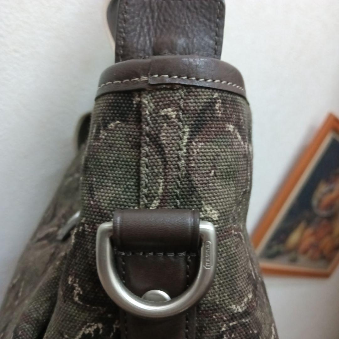 COACH ロゴプリント キャンバス　トートバッグ 　カモフラ　迷彩　希少