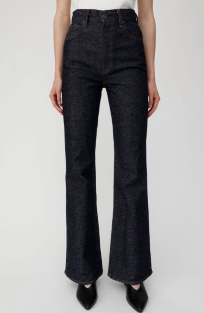 極美品 MOUSSY MVS FLARE フレア　ブーツカット　デニム　23