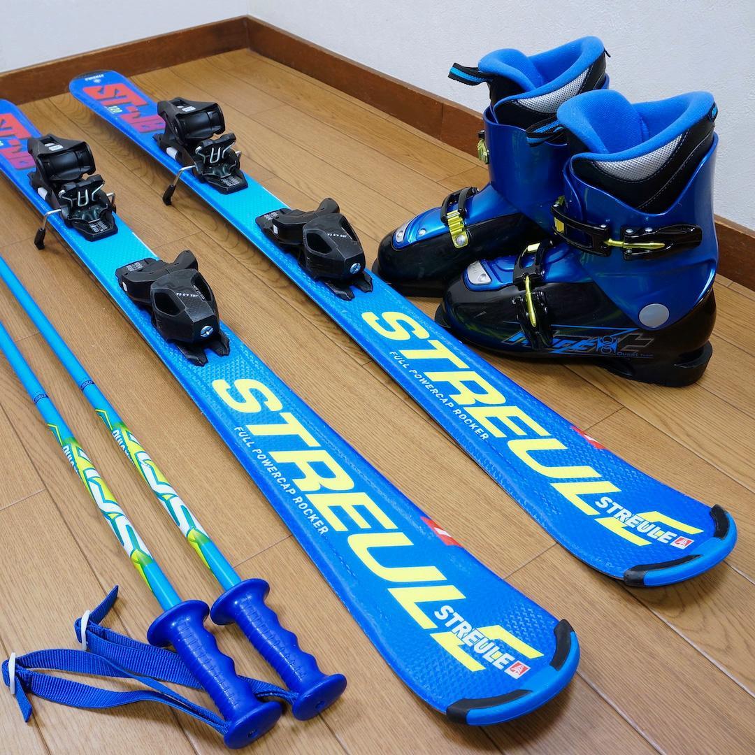 メンテ済 120cm 靴20cm STREULE スキーセット