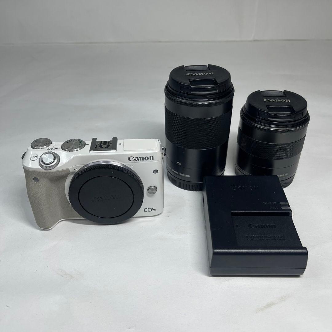 美品 Canon EOS M3 ミラーレス一眼 デジタルカメラ ダブルズーム