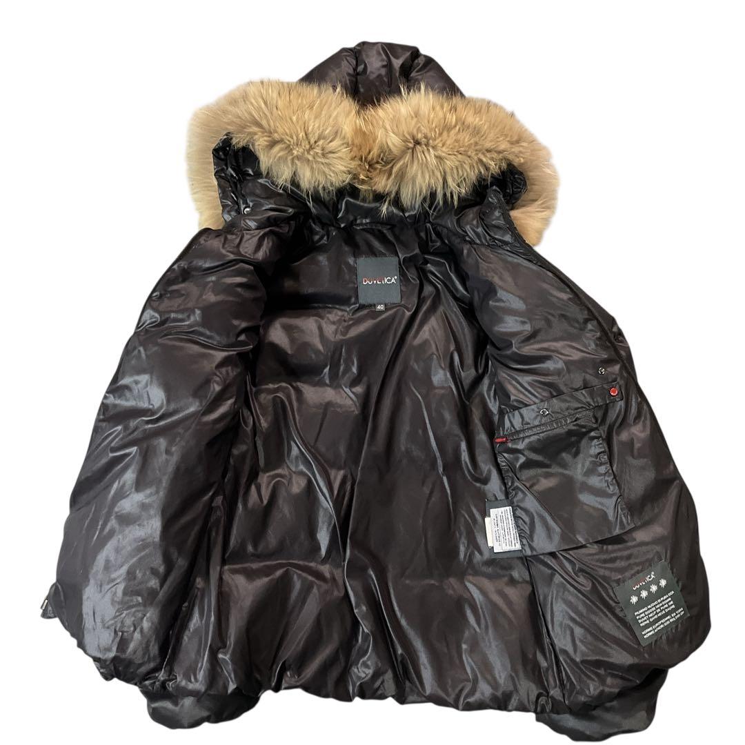 デュベティカ Adhara ダウンジャケット ブラック ラクーンファー Y2K