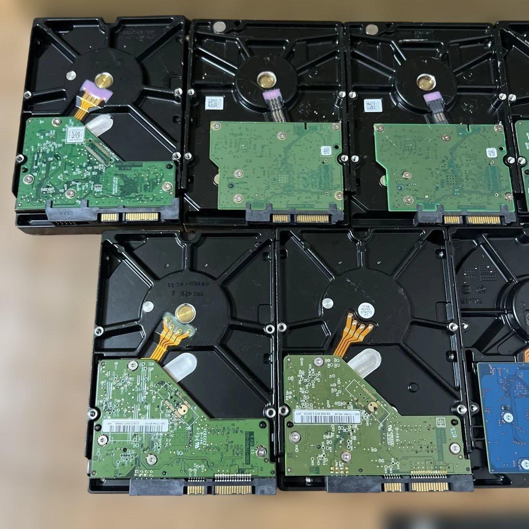 まとめ10個売り 4TB 、2TB、1TBストレージ中古。
