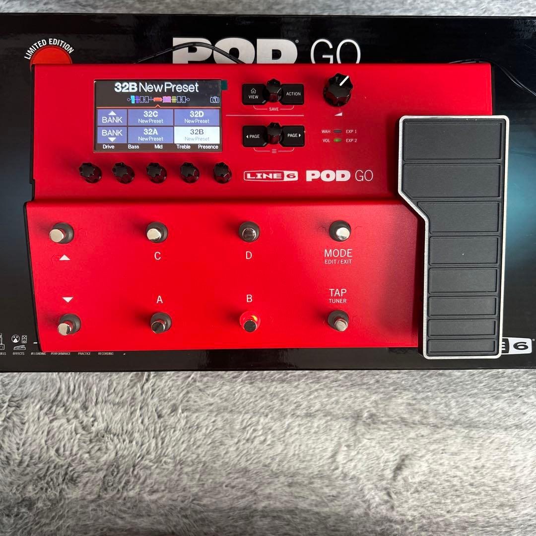K*Z様 LINE 6 POD GO レッド 限定モデル