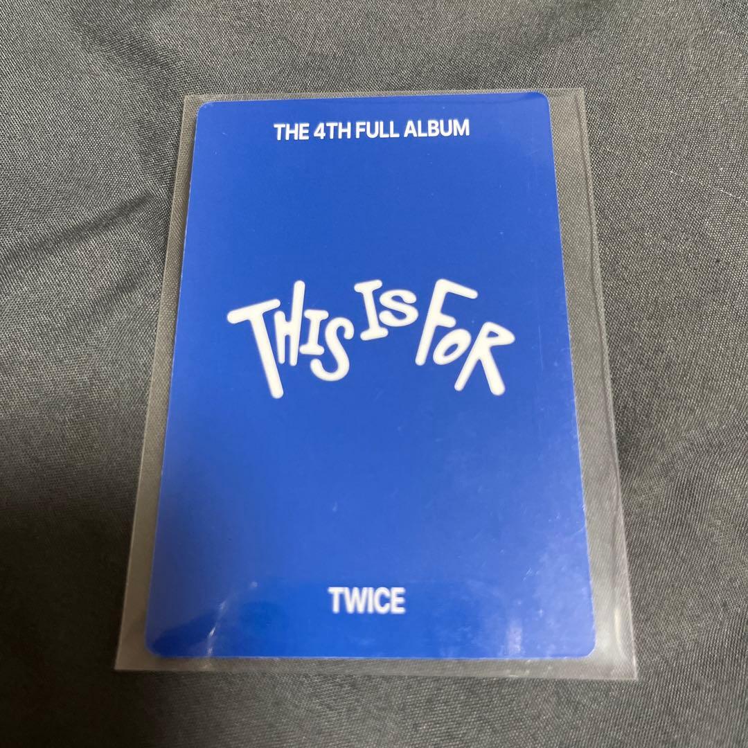 韓国　TWICE　this is for　サノク　ミナ　トレカ