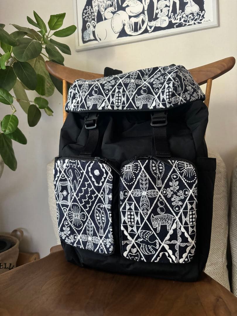 大きなリュックサック　ミナペルホネン　mina perhonen