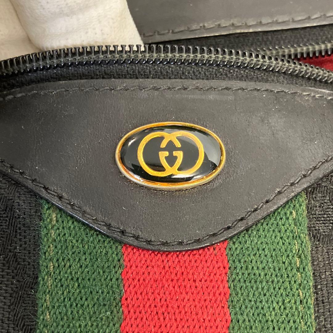 GUCCI　オールドグッチ　ミニボストンバッグ　シェリーライン　3218