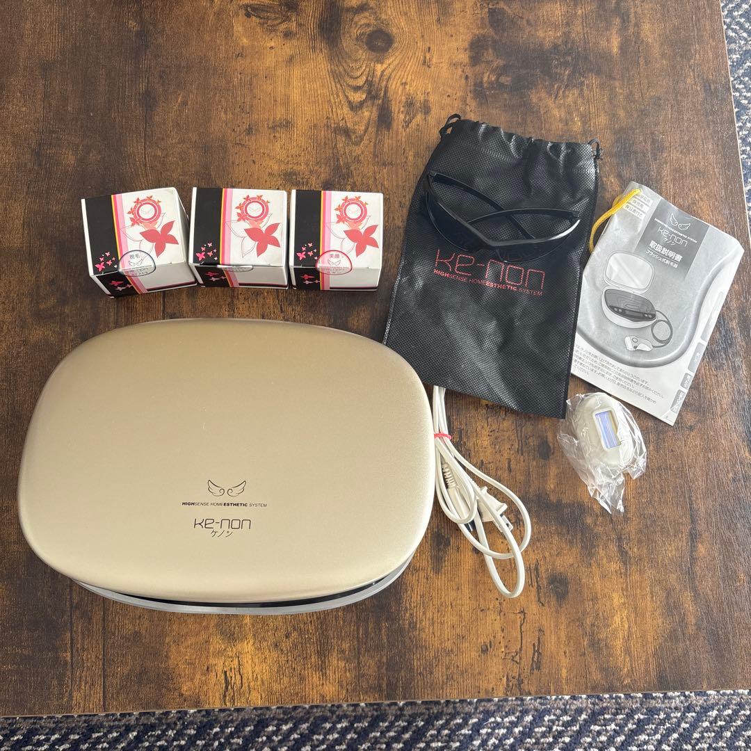 KE-NON 脱毛器 ゴールド エクストラカートリッジ3個付き