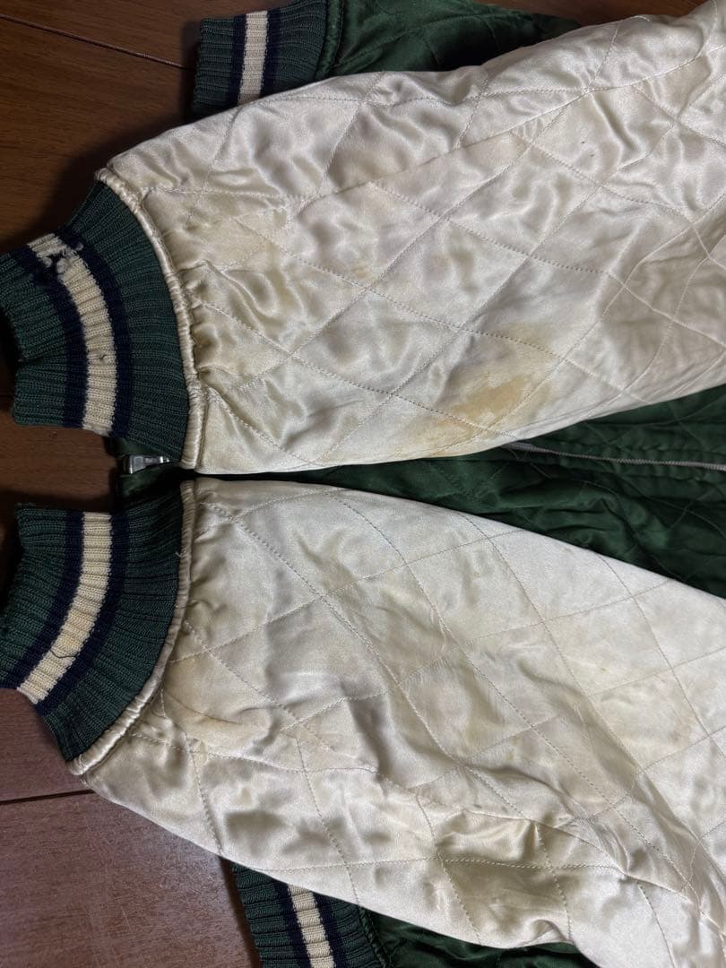 KARL HELMUT 別珍 サテンキルト リバーシブル スカジャン Mサイズ