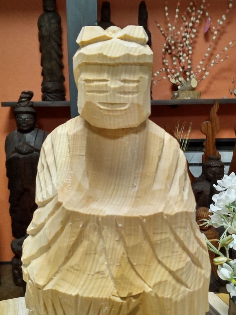 しんちゃん、注文の文殊菩薩、円空仏模刻