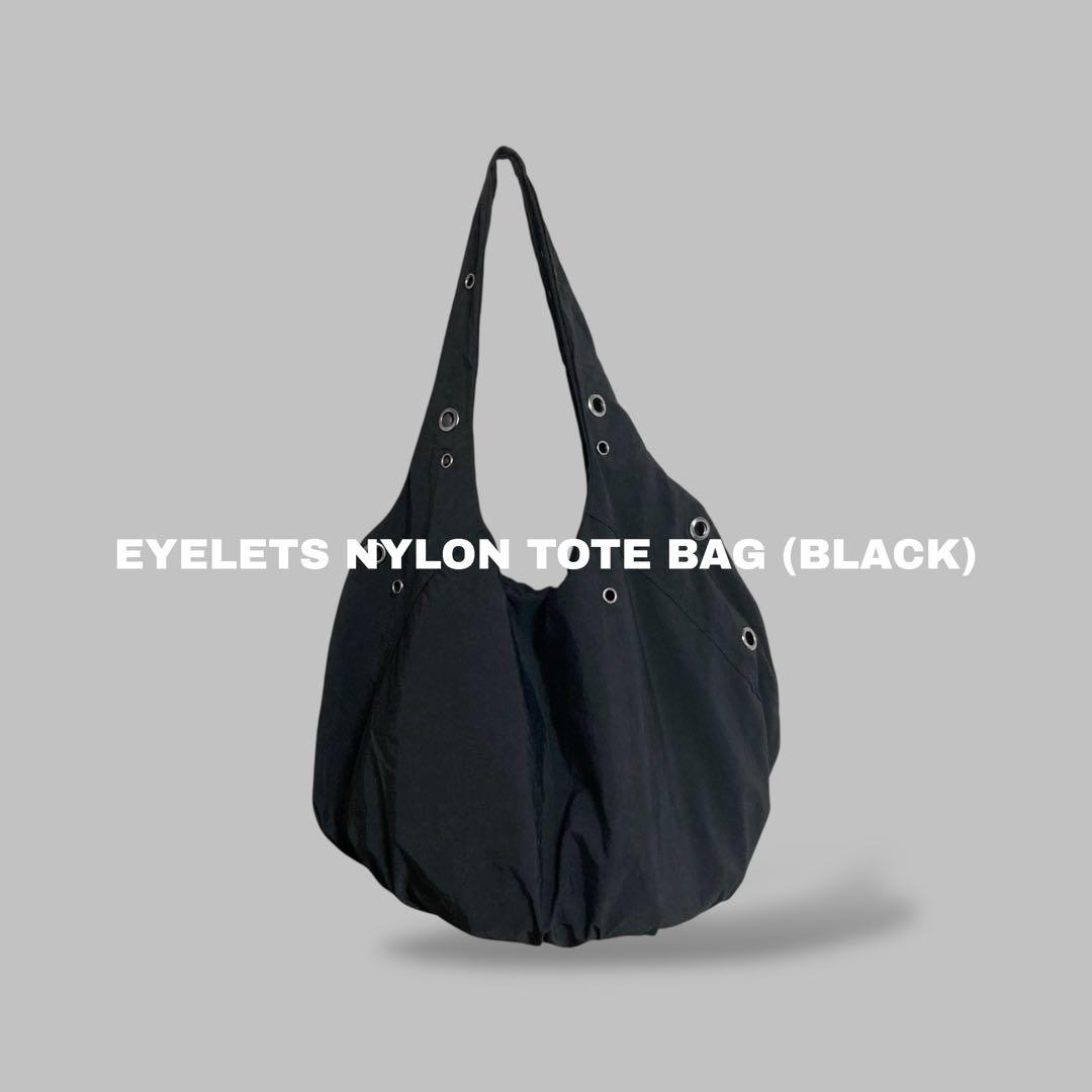 しゅん EYELETS NYLON BAG (BLACK) 3079B