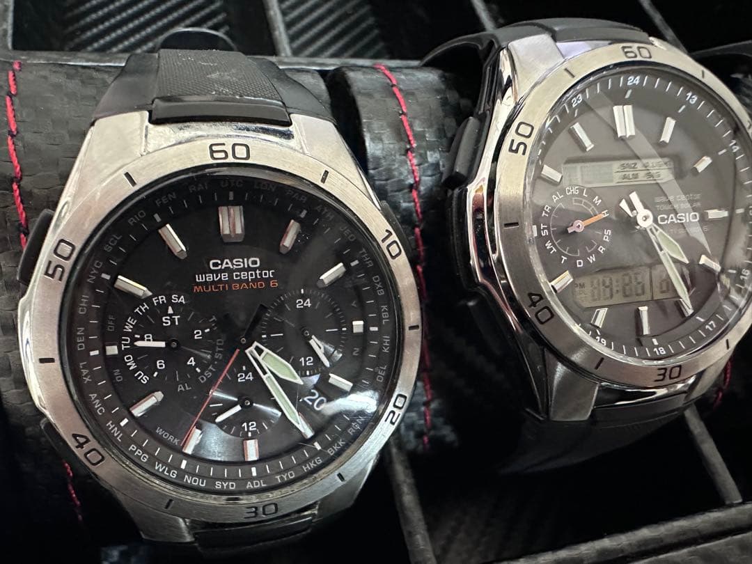 カシオ CASIO 電波ソーラー他時計セット 稼働品 良品 5本 アナデジ