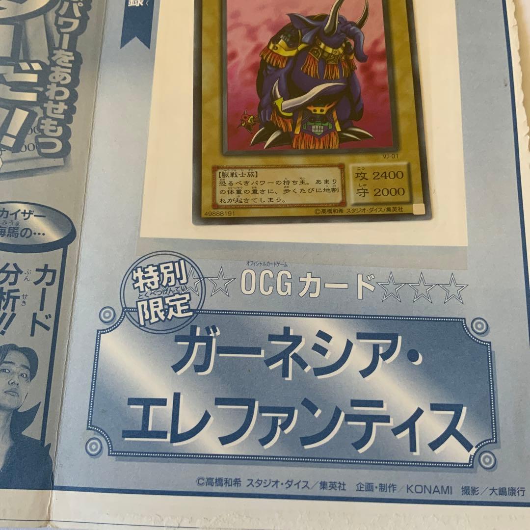 ガーネシアエレファンティス ブイジャンプ付録 雑誌付録版 未使用保管　遊戯王