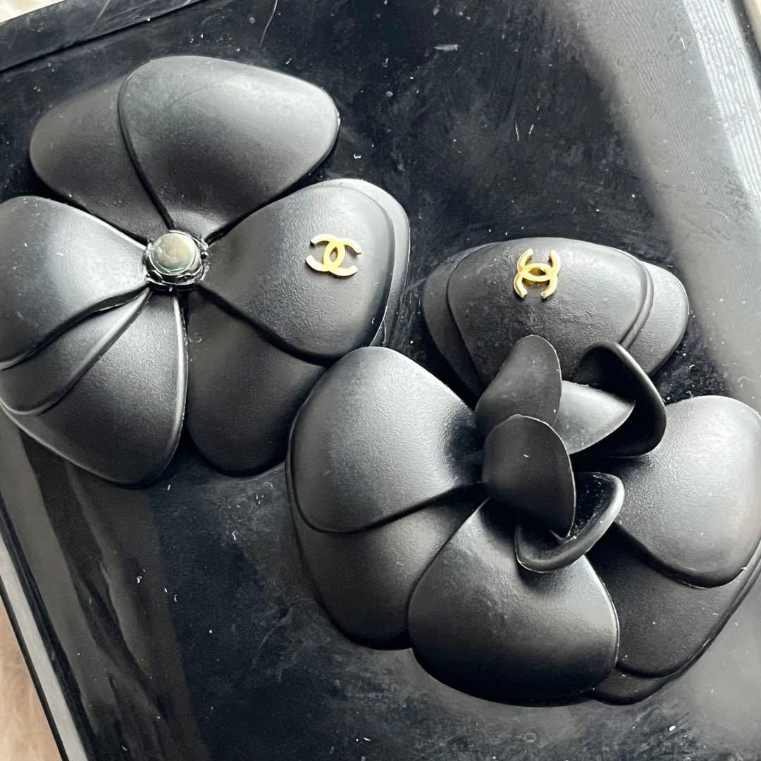 CHANEL シャネル レインブーツ 長靴 ココマーク カメリア 黒