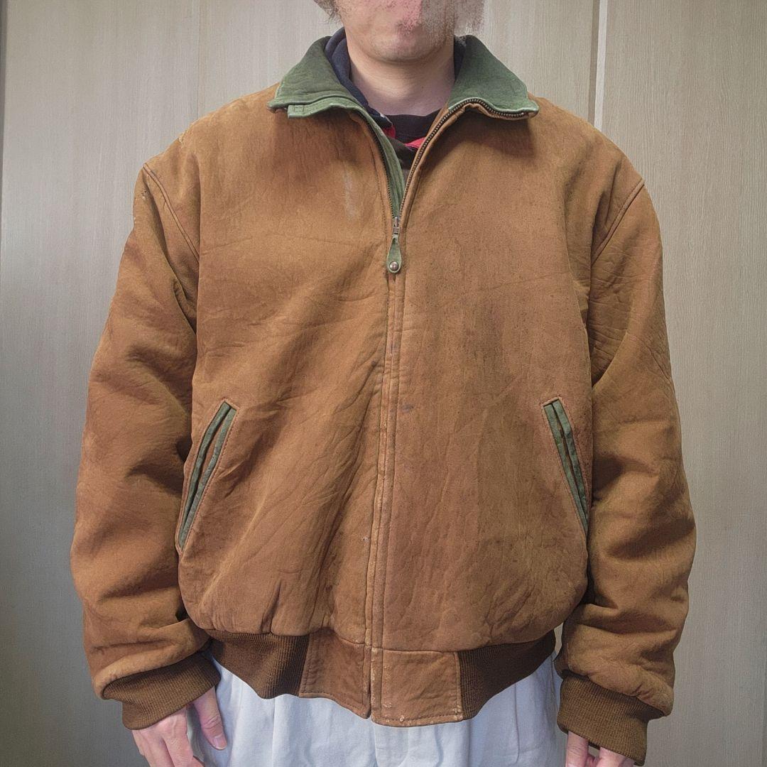 L.L.bean レザージャケット　スウェード　ヌバック　XL