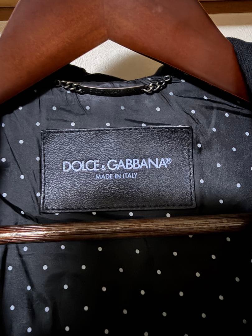 DOLCE&GABBANA ドルチェ&ガッバーナ　ラムレザーパーカー