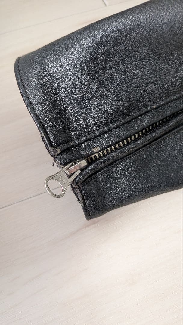 河*豚様 SIMSON ブラックレザー バイカー用ジャケット