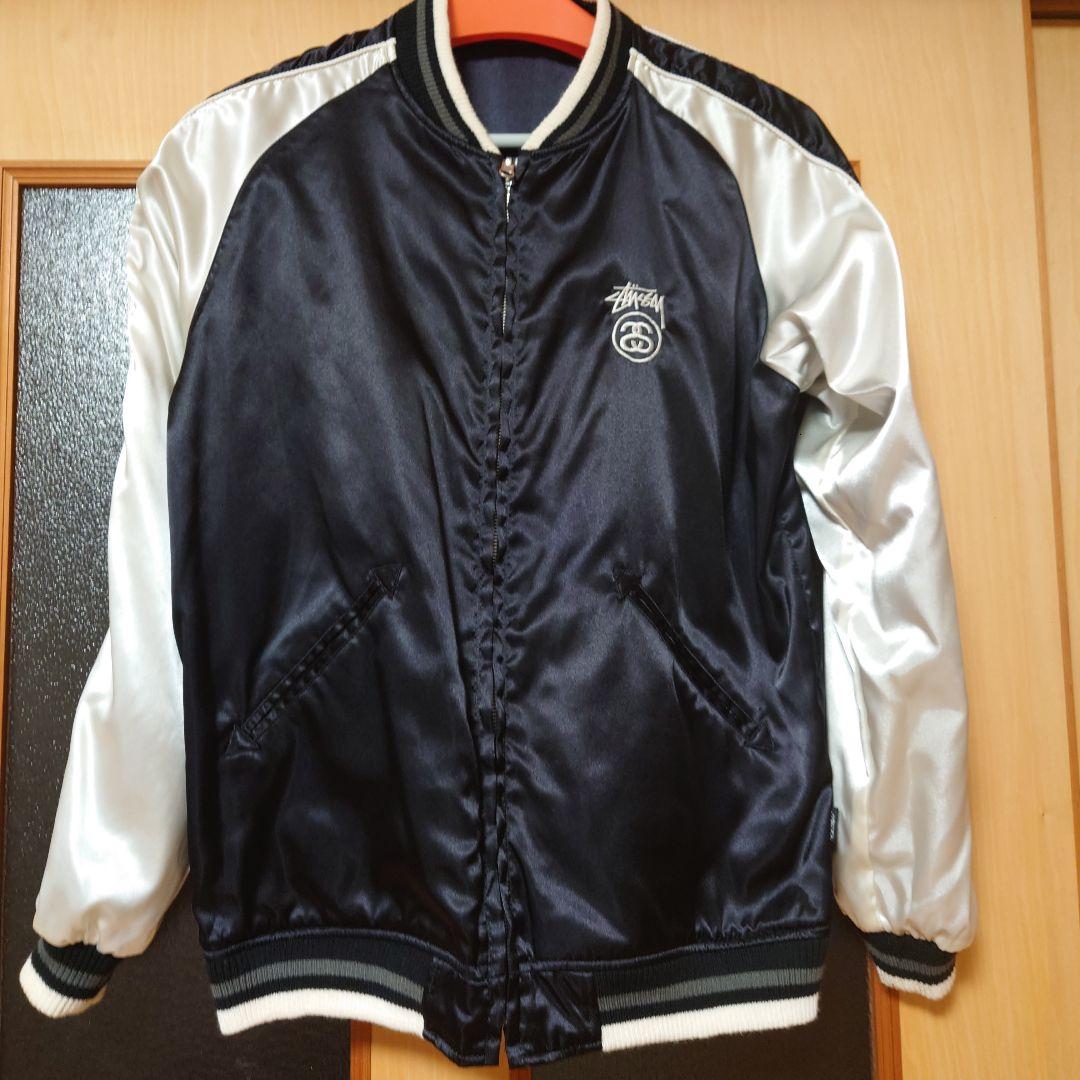 STUSSY スカル 蛇 刺繍 リバーシブル スカジャン Mサイズ ジャケット