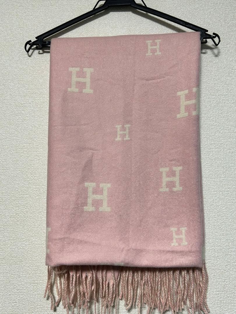 エルメス マフラー ピンク