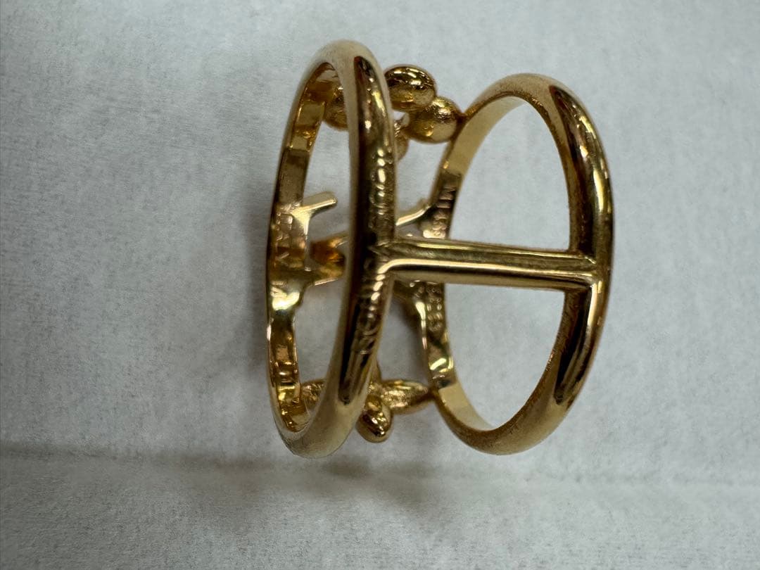 ルイヴィトン　アイコニック フラワー　リング　ゴールド　正規品　Mサイズ