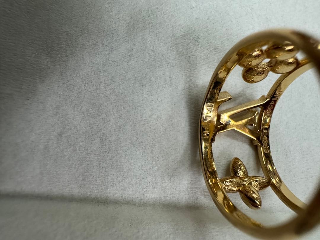 ルイヴィトン　アイコニック フラワー　リング　ゴールド　正規品　Mサイズ