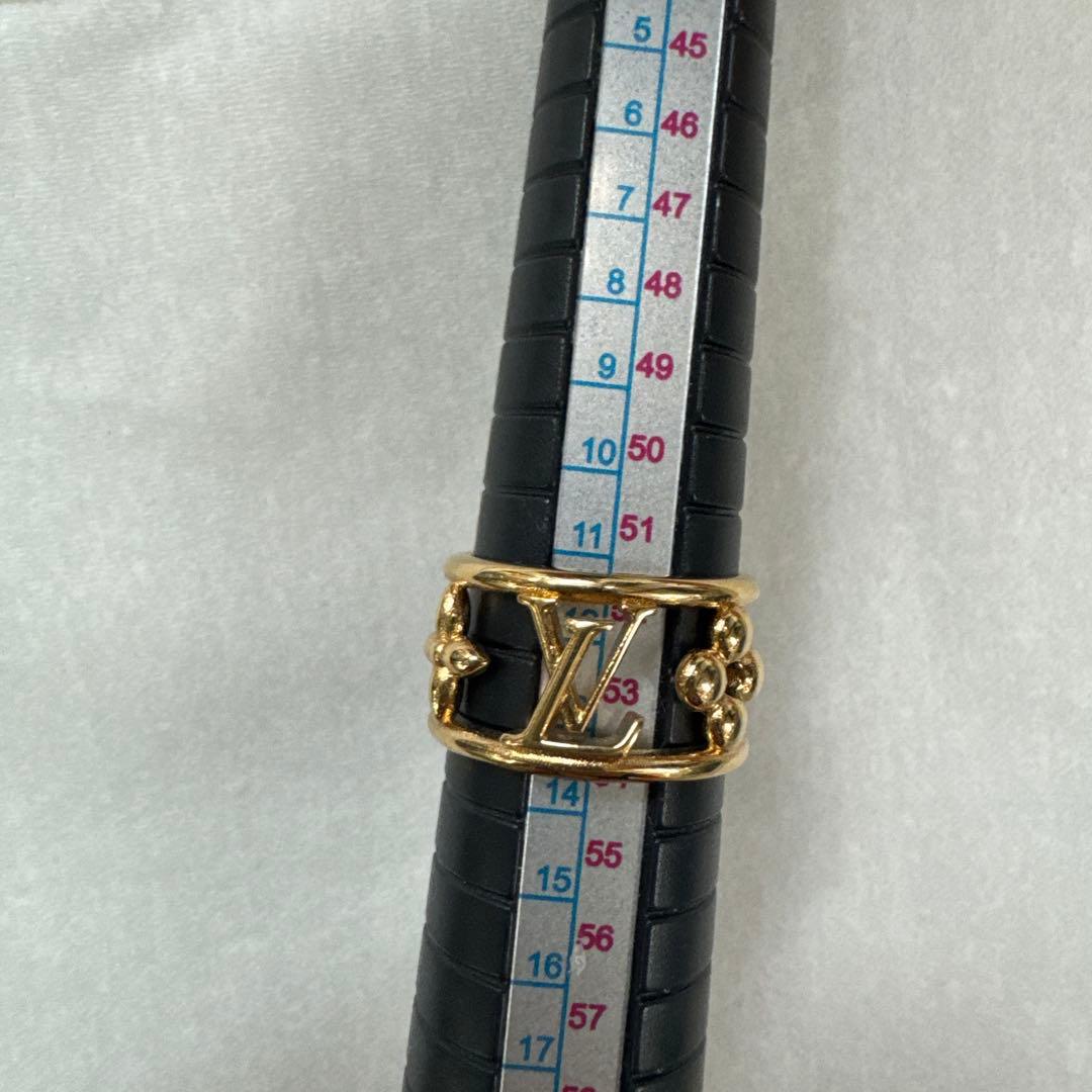 ルイヴィトン　アイコニック フラワー　リング　ゴールド　正規品　Mサイズ