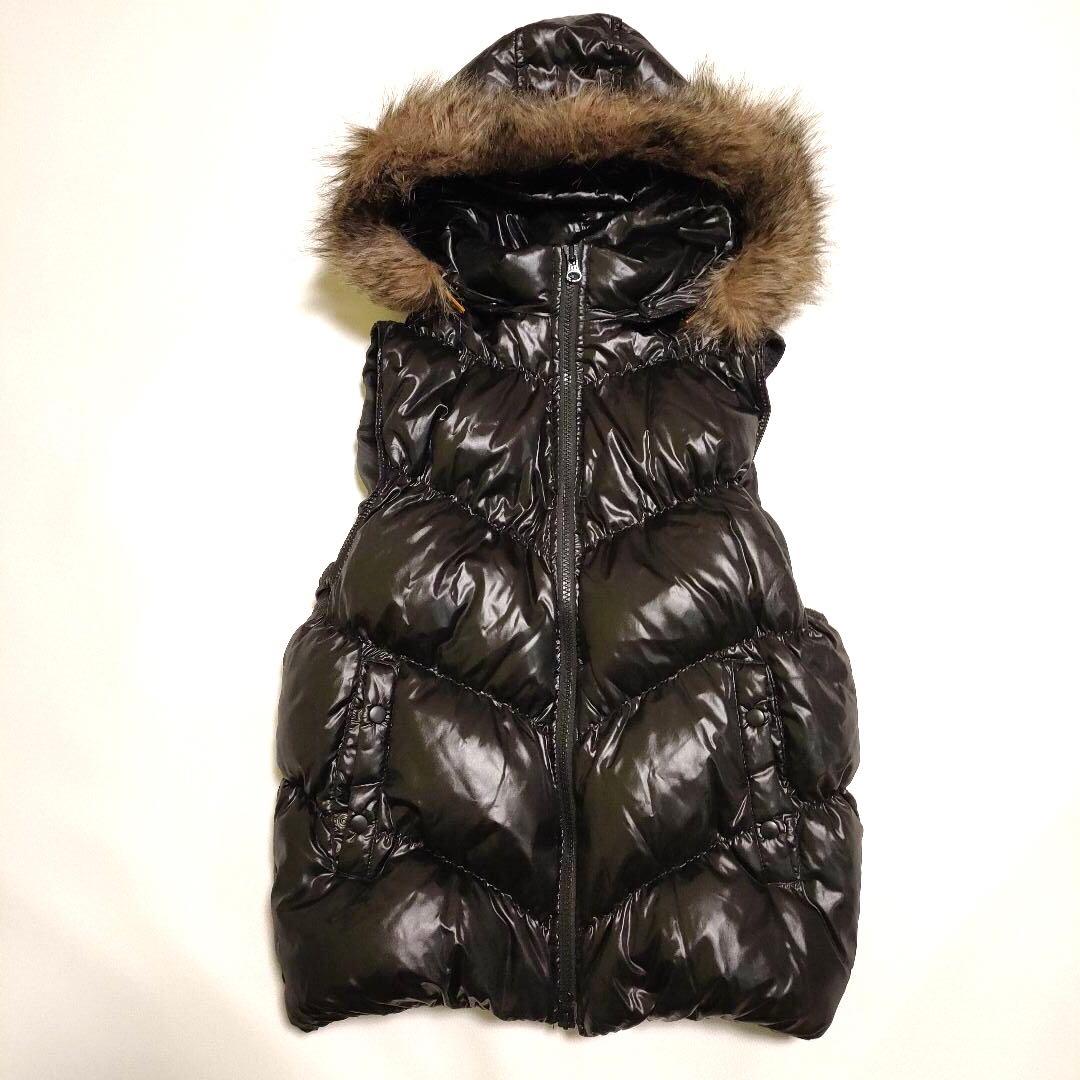 美品* GAP 40周年限定 ダウンベスト ファーフード 脱着 2way