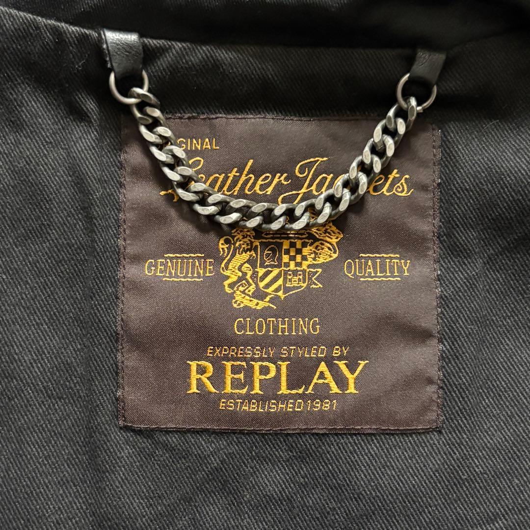 archive replay コーティング 切り替え レザージャケットhedi